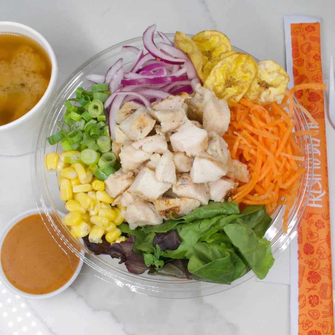 Chicken Bowl Lunch Special ( Miso + bottle water)