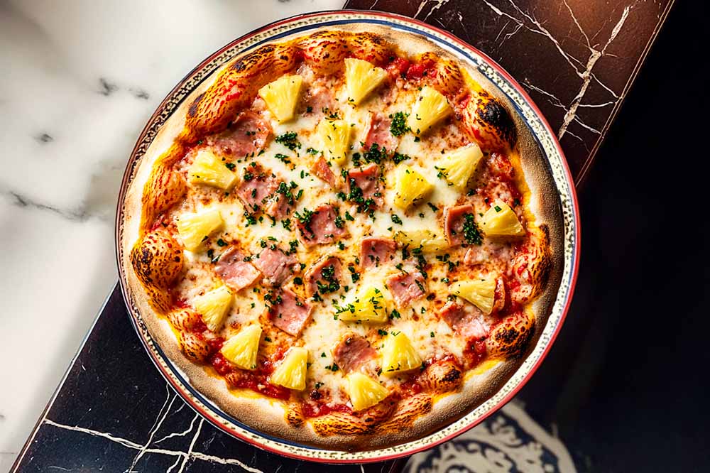 Hawaiian neapolitan pizza