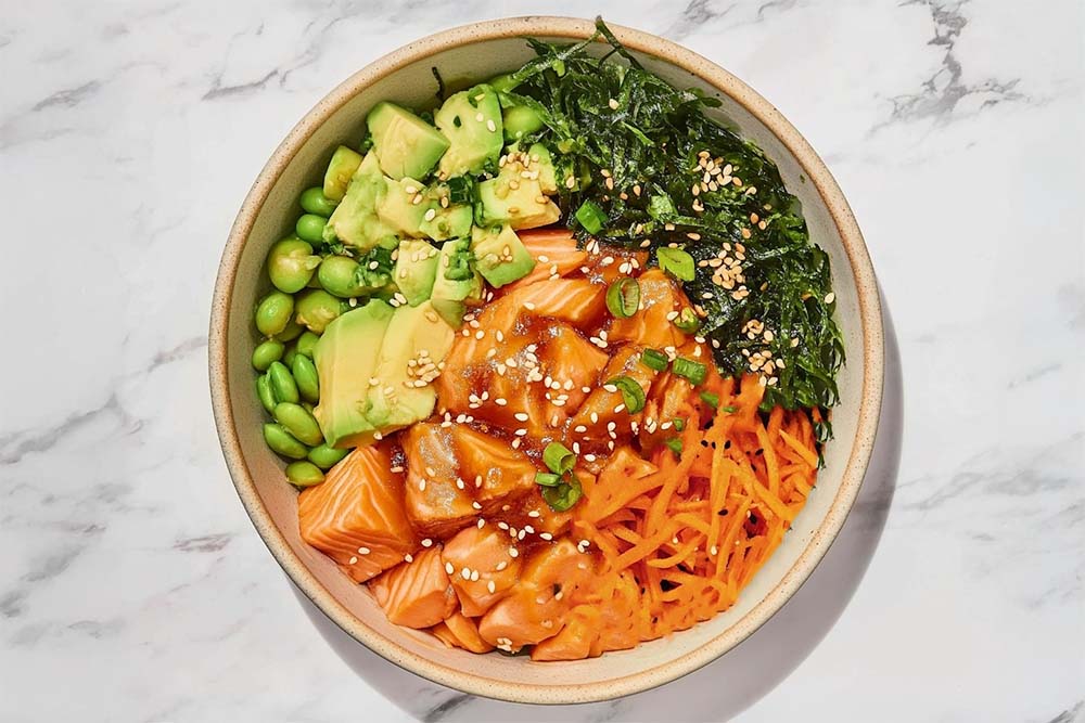 Yuzu Salmon Poke Bowl