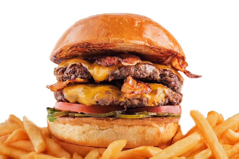 Bacon Cheese Burger + Fries