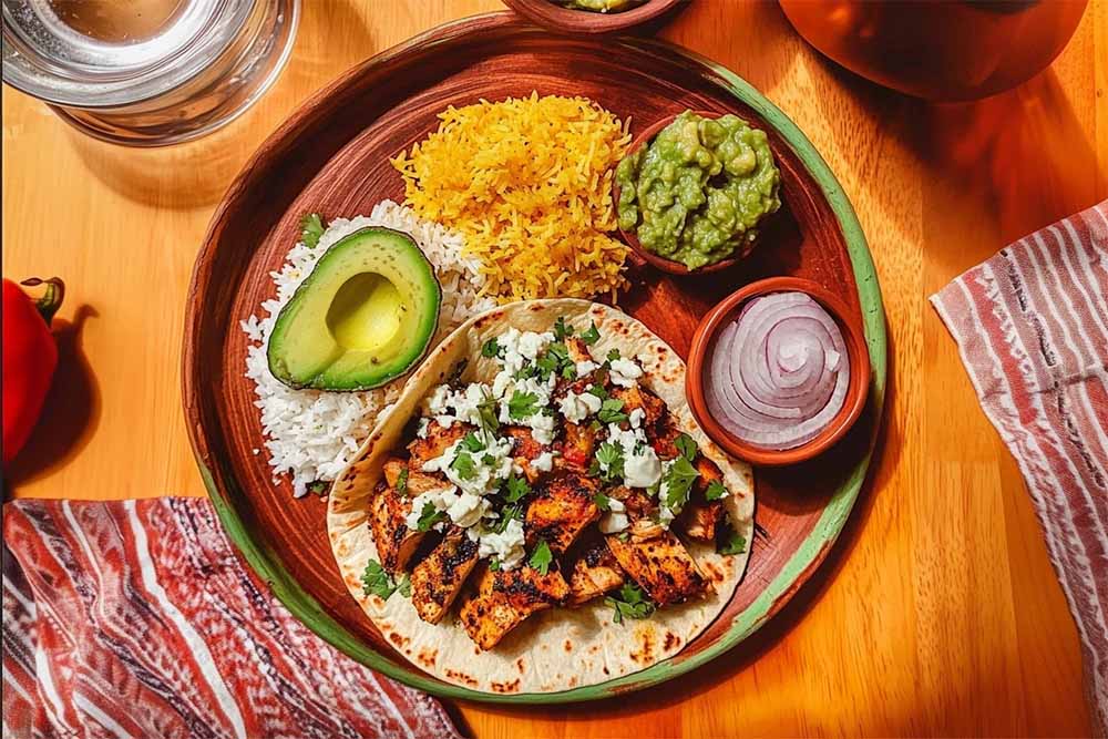 El pollo asado Burrito & Bowl