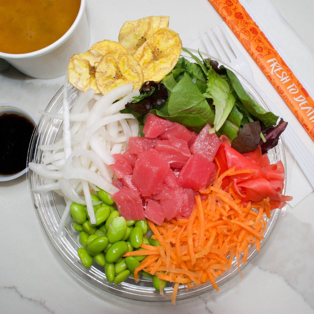 Tuna Bowl Lunch Special ( Miso + bottle water)