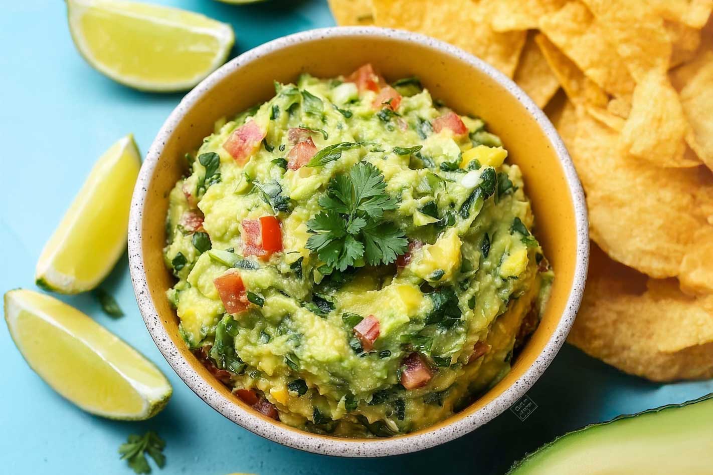 Guacamole and tortilla chips