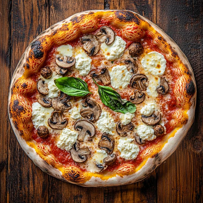 Mushroom pizza