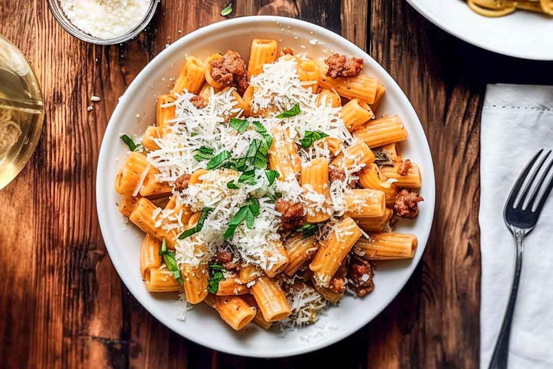 Rigatoni Spicy sauce and Sausage