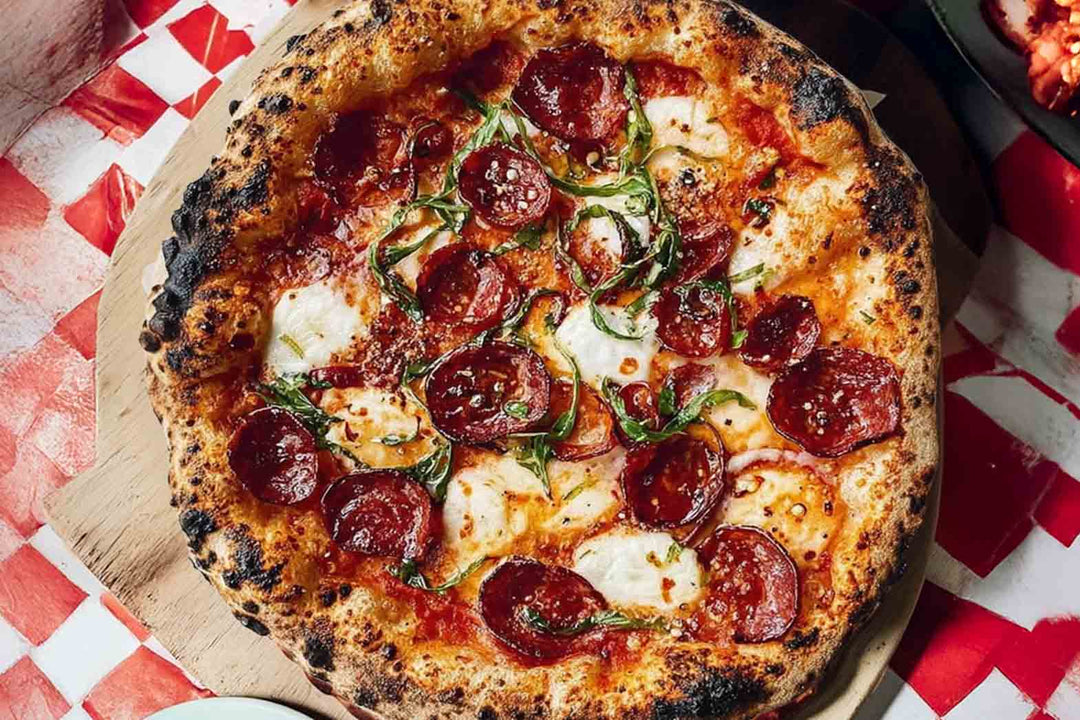 Pepperoni Stracciatella & Hot Honey Pizza